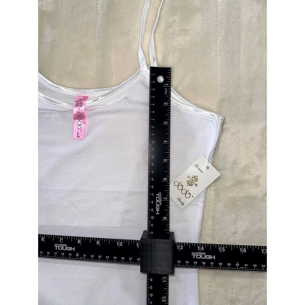 Dodo 2Pc Outfit Set White Cami Tank & Blue CMode Biker Shorts Size L/One NWT - Picture 15 of 15